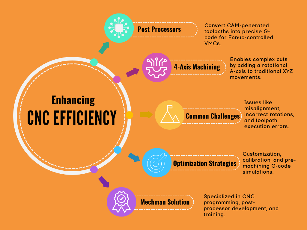 Fanuc Post processor for 4 axis vmc