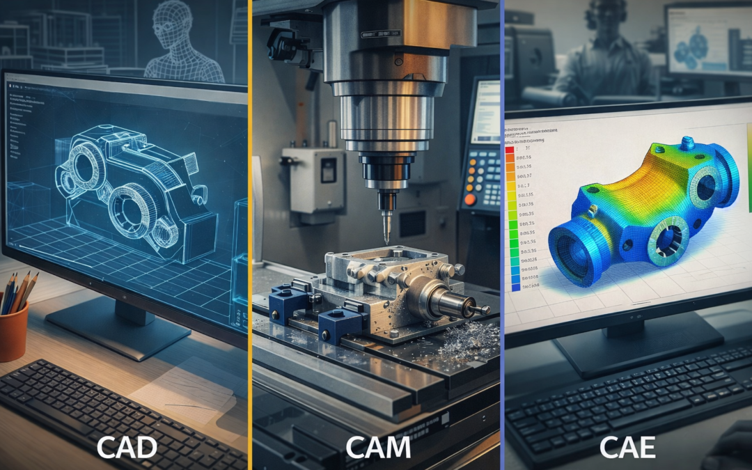CAD vs CAM vs CAE: Differences Explained With Examples