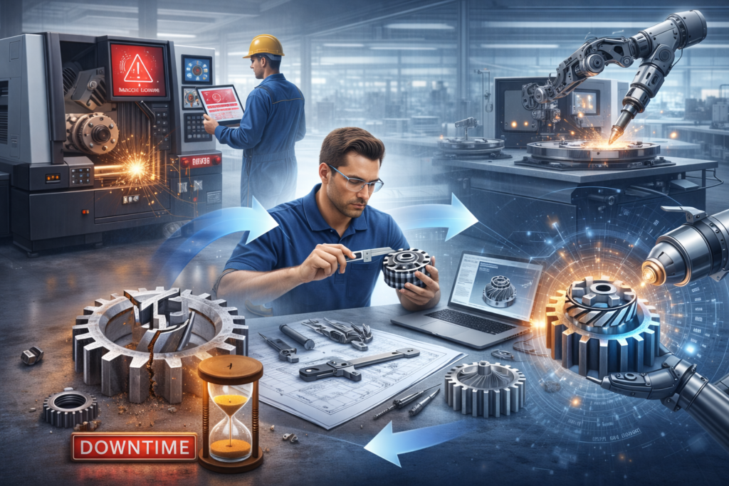 How Reverse Engineering Helps Reduce Machine Downtime - Mechman Solution