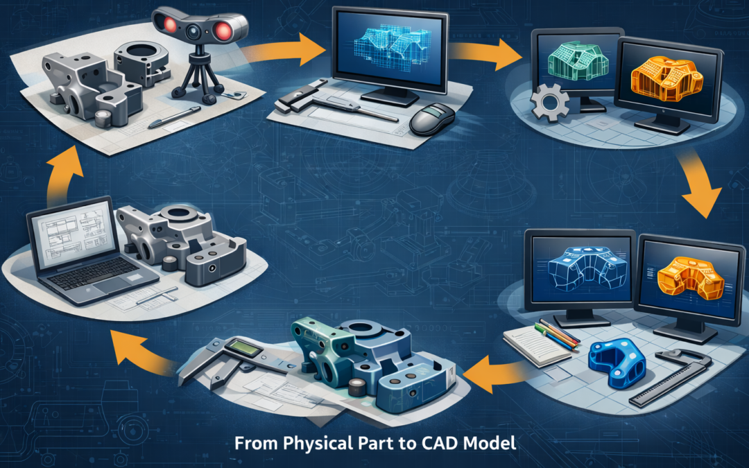From Physical Part to CAD Model: Reverse Engineering Workflow