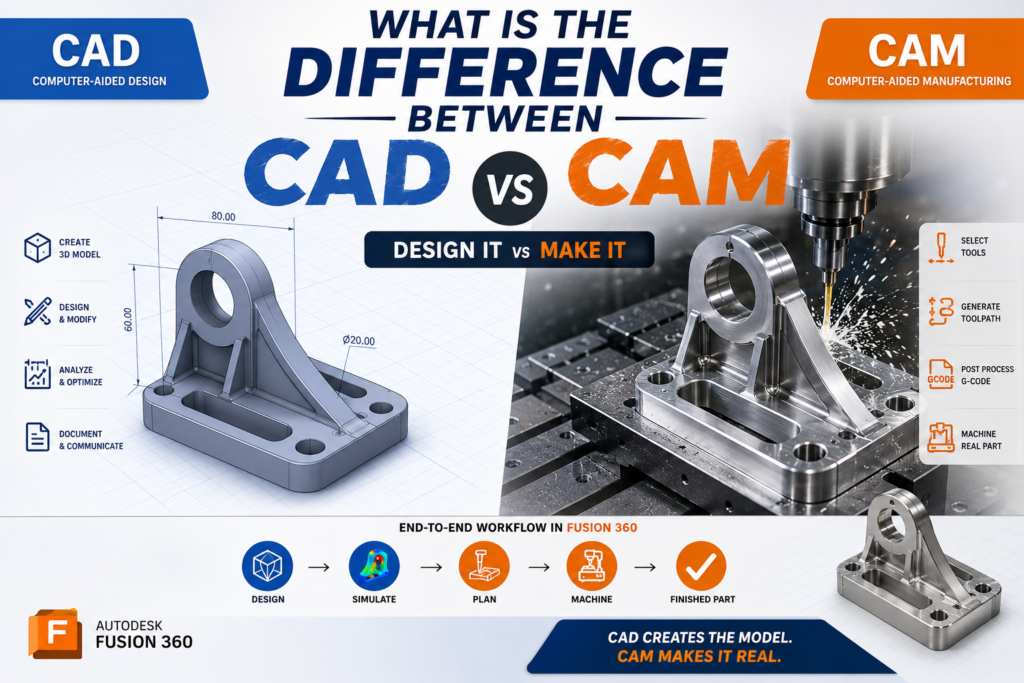 Difference between CAD and CAM