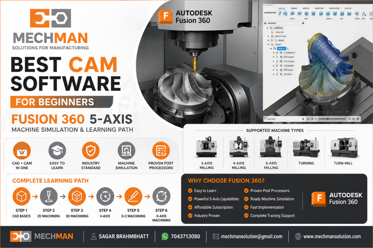 Which CAM software is best for beginners? - Mechman Solution
