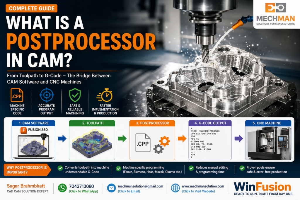 What is a post processor in CAM? (Complete Guide) - Mechman Solution