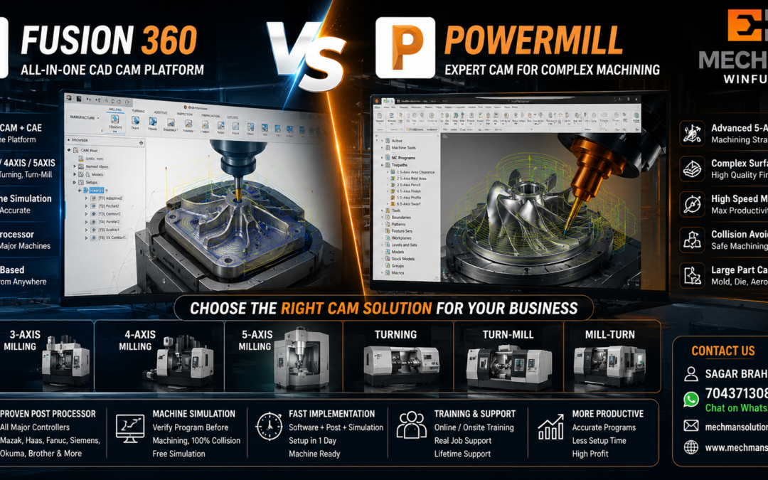 Fusion 360 vs Power Mill